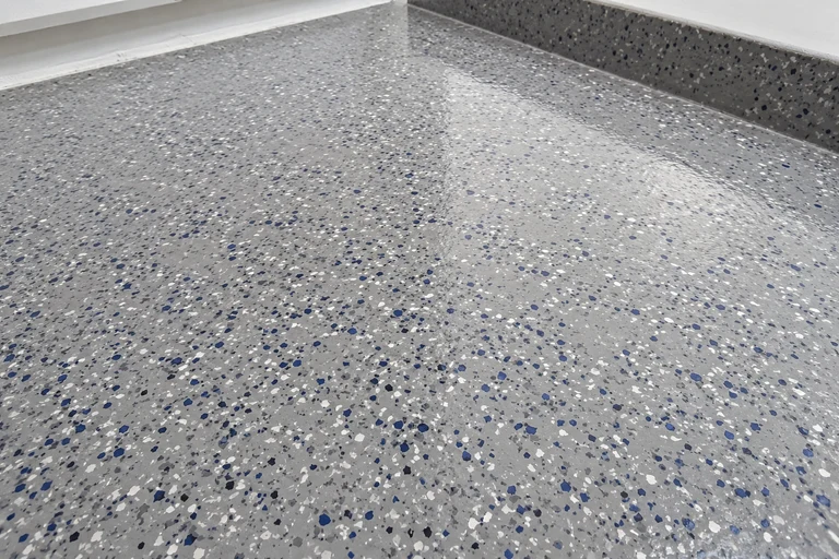 Flake epoxy garage floor system by 1Day Garage Epoxy