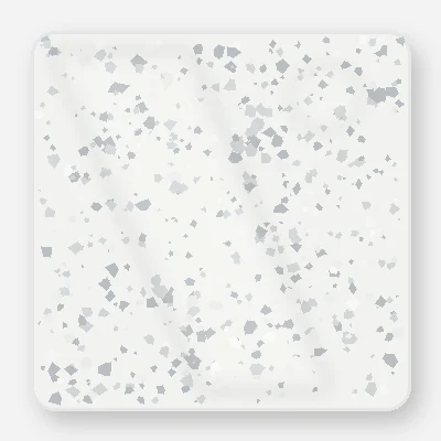 Arctic White flake epoxy garage floor swatch