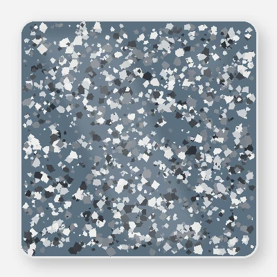 Slate Blend flake epoxy garage floor swatch
