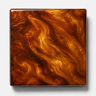 Bronze Flame metallic epoxy garage floor swatch