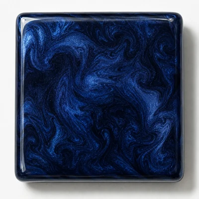 Midnight Blue Pearl metallic epoxy garage floor swatch